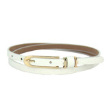 CharmDemon New Lovely Women Girl Buckle Candy Color Thin Skinny PU Leather Belt June10
