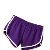 CharmDemon Casual Shorts Women  Solid Color Fashion Elestic Waist Cotton Blend Short ap7