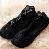 CharmDemon 2016 Fashion Women Summer Cotton Lace Antiskid Invisible Liner Low Cut Socks st1