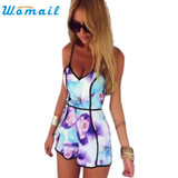 CharmDemon 2016 1PC Sexy Women V-Neck Floral Casual Jumpsuit Playsuit Rompers Trousers jy5