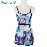 CharmDemon 2016 1PC Sexy Women V-Neck Floral Casual Jumpsuit Playsuit Rompers Trousers jy5