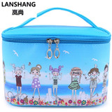 Character Girl High Capacity Cosmetic Bag High Quality Women Waterproof Travel Toiletry Bag Necessaire Make up Bags CQ111