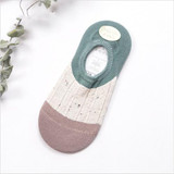 CHAOZHU High Quality Brand Patchwork Cotton Knitting Cable Vintage Women Socks Summer Deodorant Slipper Socks Calcetines Girls