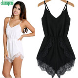 CHAMSGEND WillBeen Women Strap Sleeveless Lace Chiffon Party Jumpsuit Rompers Playsuit Fashion Jan25 FREE SHIPPING CHAMSGEND WillBeen Women Strap Sleeveless Lace Chiffon Party Jumpsuit Rompers Playsuit Fashion Jan25 FREE SHIPPING