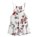 CHAMSGEND Shirt Women Summer Chiffon Tops Sleeveless Blouses For Women Clothes Ruffle Elegant Vintage Drop Shipping Gifts