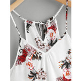 CHAMSGEND Shirt Women Summer Chiffon Tops Sleeveless Blouses For Women Clothes Ruffle Elegant Vintage Drop Shipping Gifts