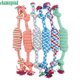 CHAMSGEND Haapy home Colorful Puppy Dog Pet Toy Cotton Braided Bone Rope Chew Knot For Pet
