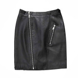 CHAMSGEND 2017Spring Women Faux Leather Skirt High Waist Skirt Black Zipper Mini Skirt Casual Bodycon Summer Skirt Free Shipping
