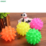 Chamsgend 1pc Dog Toys Beautiful New Rubber Ball Toy Dog Pet Fun Spikey Ball Biting Chewing And Toys U61002 DROP SHIP