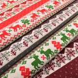 Chainho,Christmas Series,Printed Cotton Linen Fabric For DIY Quilting &amp; Sewing Sofa,Table Cloth,Curtain,Bag,Cushion Material