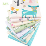 Chainho,8pcs/lot,New Cartoon series Twill Cotton Fabric,Patchwork Cloth,DIY Sewing Quilting Fat Quarters Material For Baby&amp;Child