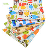 Chainho,5pcs/lot,Cartoon Series,Twill Cotton Fabric,Patchwork Cloth,DIY Sewing Quilting Fat Quarters Material For Baby&amp;Children