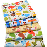 Chainho,5pcs/lot,Cartoon Series,Twill Cotton Fabric,Patchwork Cloth,DIY Sewing Quilting Fat Quarters Material For Baby&amp;Children