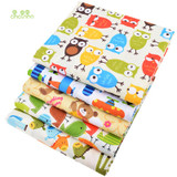 Chainho,5pcs/lot,Cartoon Series,Twill Cotton Fabric,Patchwork Cloth,DIY Sewing Quilting Fat Quarters Material For Baby&amp;Children