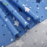 Chainho 3pcs/lot,Twill Cotton Fabric,Blue Star Patchwork Cloth,DIY Sewing Quilting Fat Quarters Material For Baby &amp; Children