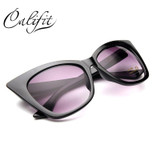 CALIFIT Ladies Vintage Cat Eye Sunglasses Women Luxury Brand Designer Sun Glasses For Women Gradient Shades Oculos Female