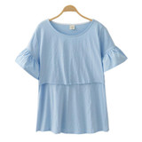 Nursing Tops Breast Feeding Tees Maternity Clothes Breastfeeding Pregnancy T Shirt Clothes For Pregnant Women Plus Size Wear