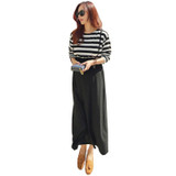 Nursing Maternity Dress Cotton Stripe Long Sleeve Breast Feeding Dresses For Pregnant Women Elegant Bottom Clothes Winter Autumn