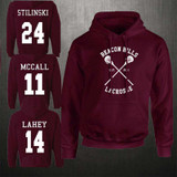 Number Men Hoodies Sweatshirt Fleece Streetwear Hip Hop Mens Hooded Red Long Sleeve Sweatshirts Stilinski Printed Male Hoody