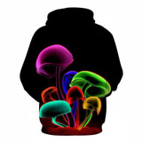 Novelty Sweatshirts Women Mushroom Printed Pocket Hoodies Fashion Coats 3d Men Pullover Casual Streetwear Female Tracksuits