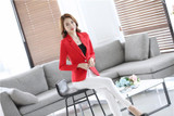 Novelty Purple Spring Fall Formal Uniform Styles Blazers Jackets Coat For Women Professional Business Female Blaser Tops Outwear