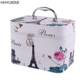 HHYUKIMI PU Makeup Bag Cosmetic Case Professional Beauty Box Travel Cosmetic case Makeup Organizer Carry Travel Toiletry Bag
