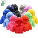 HH Light Baby Boys Parka Kids Winter Jackets for girls Cotton thicken Coat Warm Hooded Outerwear infant snow jacket 1 2 4 Years