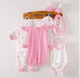 HH 8PCS Baby clothing tracksuit newborn baby infant boy clothes children cloth suit new born toddler girl baby clothing sets