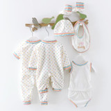 HH 8PCS Baby clothing tracksuit newborn baby infant boy clothes children cloth suit new born toddler girl baby clothing sets