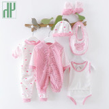 HH 8PCS Baby clothing tracksuit newborn baby infant boy clothes children cloth suit new born toddler girl baby clothing sets