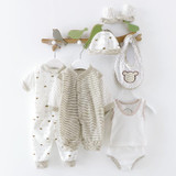 HH 8PCS Baby clothing tracksuit newborn baby infant boy clothes children cloth suit new born toddler girl baby clothing sets