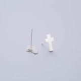 Hfarich 925 Sterling Silver Stud Earrings Cross Earrings for Women Small Silver Celtic Earrings Cross Fine Jewelry Party Gift