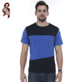 HEYKESON Tshirt Brand 2017 Male Short Sleeve T Shirt O-Neck Men T-Shirt Simple splicing Tee Tops Shirt Homme T Shirts 3XL DUNV