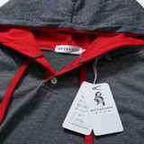 HEYKESON Men'S T Shirt 2017 Summer Fashion Hooded Sling Short-Sleeved Tees Male T-Shirt Slim Male Tops 4XL