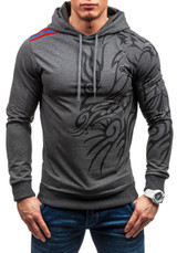 HEYKESON 2017 Hoodies Men Hombre Hip Hop Mens Brand Letter Hooded Zipper Hoodie Sweatshirt Slim Fit Men Hoody Large Size XXXL