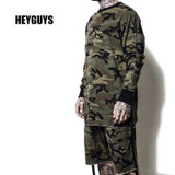 HEYGUYS Original Design Spring Autumn Brand Men Hoodies Tracksuits Hooded Men Male Warm Thick Sweatshirt Camouflage Hoodies