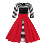 HeyGalSing Plus Size Vintage Dress 2017 Women Autumn Elegant Vestidos 50s 60s Vestido Retro Dresses Party Clothing 3XL 4XL 5XL