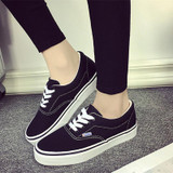 HEVXM 7-color 2017 spring and autumn new arrival women's fashion canvas shoes to help low student flat shoes white shoes
