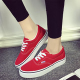 HEVXM 7-color 2017 spring and autumn new arrival women's fashion canvas shoes to help low student flat shoes white shoes
