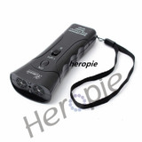 Heropie Remote Dog Training Collar Black Trainer Pet Double Heads Repeller High Quality Training Device with LED Light Outdoor