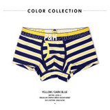 Heroes Pink New Men Underwear Boxers Sexy Striped Cotton Underwear Men Fashion Brand Men Shorts Boxer Wholesale Underwear