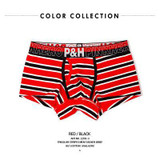 Heroes Pink New Men Underwear Boxers Sexy Striped Cotton Underwear Men Fashion Brand Men Shorts Boxer Wholesale Underwear