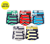 Heroes Pink New Men Underwear Boxers Sexy Striped Cotton Underwear Men Fashion Brand Men Shorts Boxer Wholesale Underwear