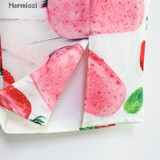 Hermicci Women Fashion Red Ice Cream Printed Midi Skirt 2017 New Ladies Ball Skater Pencil Skirts Saia Femininas