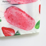 Hermicci Women Fashion Red Ice Cream Printed Midi Skirt 2017 New Ladies Ball Skater Pencil Skirts Saia Femininas
