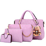 HerMerce 4 Bags Set Luxury Handbags Women Bags Designer Shoulder Bags Female Bag Women Leather Handbags Bolsa Feminina 7305