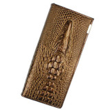 Herald Fashion Women Wallet Crocodile Head PU Leather Wallet Women Purse 3D Long designer Money Clip Carteira Feminina