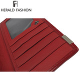 Herald Fashion Women Wallet Crocodile Head PU Leather Wallet Women Purse 3D Long designer Money Clip Carteira Feminina
