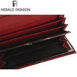 Herald Fashion Women Wallet Crocodile Head PU Leather Wallet Women Purse 3D Long designer Money Clip Carteira Feminina
