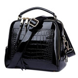 Herald Fashion Women Patent Leather Handbags Crocodile Design Shopper Tote Bag Female Luxurious Shoulder Bags Herald Fashion Women Patent Leather Handbags Crocodile Design Shopper Tote Bag Female Luxurious Shoulder Bags